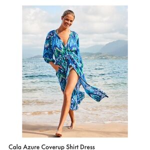 Tommy Bahama Azure and Emerald Swim Cover-Up